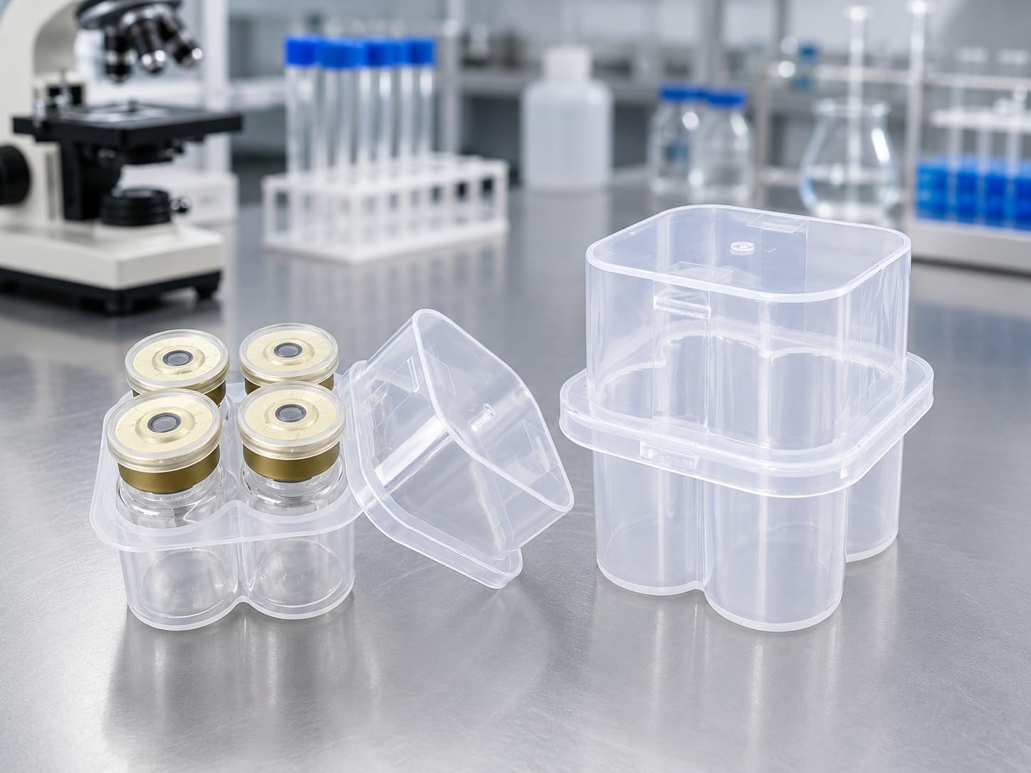 4-Slot 3mL Vial Storage Case
